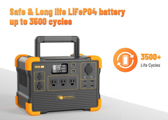 générateur solaire à batterie au lithium à l'extérieur avec écran LCD à panneau solaire jusqu'à 300W