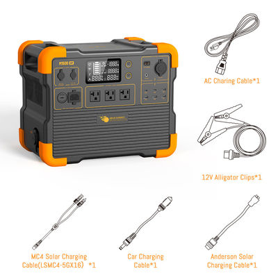 Générateur solaire portable léger à batterie au lithium avec onduleur à onde sinusoïdale pure de 2200 W et temps de charge de 2 heures