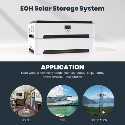 Bon prix Accueil LiFePO4 Système de stockage d'énergie solaire à batterie avec onduleur d'onde sinusoïdale pure de 10 kW et 6000 recycles En ligne