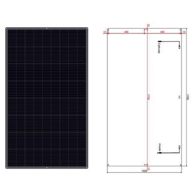 Bon prix Panneau solaire monocristallin semi-flexible ultrafin de 12V à 100W avec revêtement ETFE en ligne