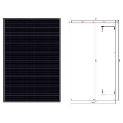 Bon prix Panneau solaire semi-flexible de 100W 12V MC4 sortie Panneaux solaires flexibles pour caravanes en ligne