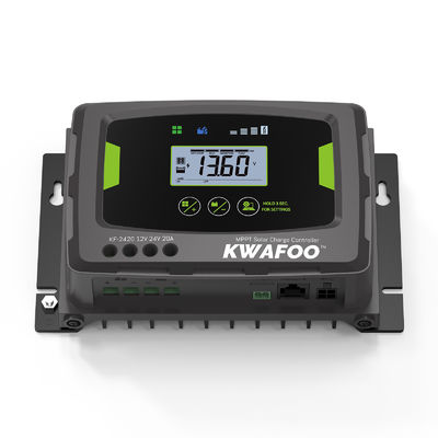 Régulateur de charge solaire 20a mppt 12v 24v pour batterie lifepo4