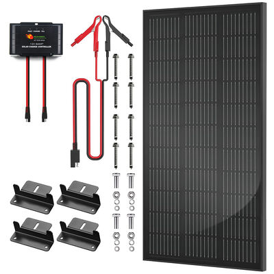 Kit de recharge solaire pour véhicules de stationnement de 100 W pour véhicules de stationnement et équipements de camping