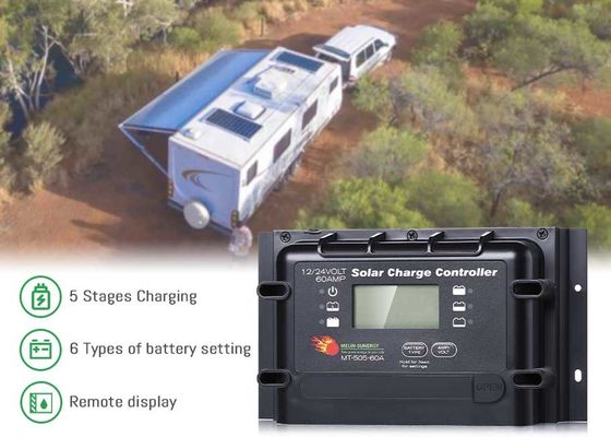 Contrôleur de charge solaire numérique intelligent 12V 24V PWM avec BMS Wake Up