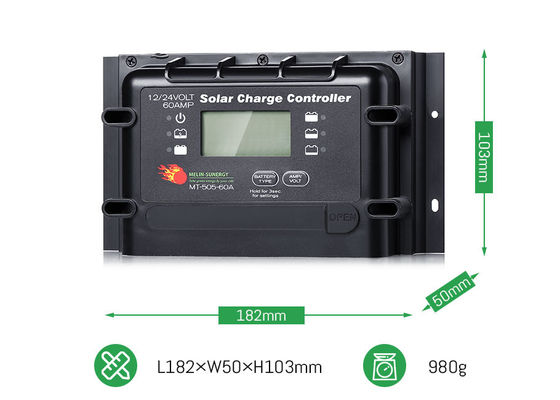 Bon prix 12V 24V 60A régulateur de système solaire numérique lourd avec puissance photovoltaïque maximale 2280W en ligne