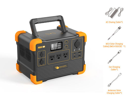 Bon prix Sortie AC/DC/USB LiFePO4 Batterie au lithium Générateur solaire 1200W Inverseur d'onde sine pure en ligne