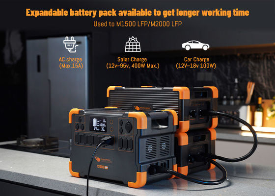 Bon prix Pack de batterie de générateur portable LiFePO4 avec une capacité de 3072Wh, une conception compacte et plusieurs sorties CC pour la charge solaire en ligne