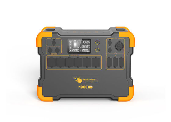 Invertisseur d'onde sinusoïdale pur Batterie au lithium portable Générateur solaire 1200W Panneau solaire