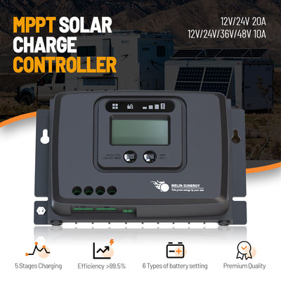 Bon prix Montage à la surface du contrôleur de charge solaire MPPT RV numérique intelligent 12V / 24V en ligne