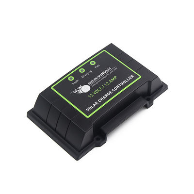 Panneau solaire PWM imperméable IP67 noir et contrôleur de charge Indicateur LED automatique 12V 24V