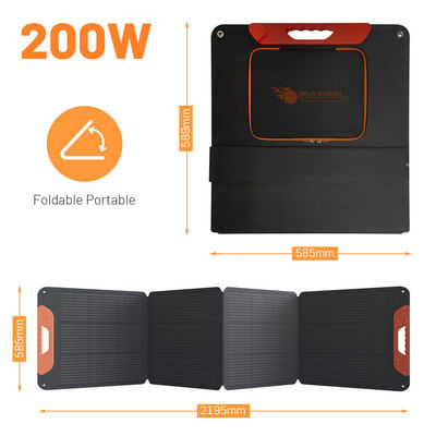 Panneaux solaires pliants portables de 12 V 200 W Panneaux solaires au silicium monocristallin IP65