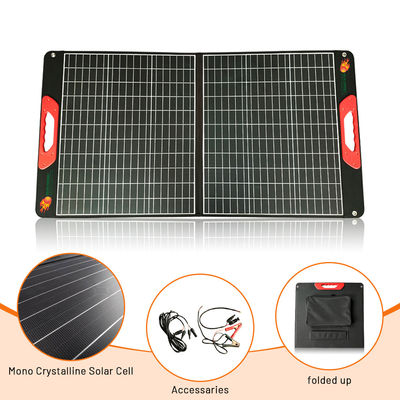 Panneaux solaires pliables étanches à l'eau de 100 W Énergie renouvelable Panneau solaire portable pour camping